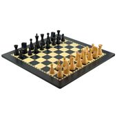Szachy Italfama Modern Akacja | Hebanowa Plansza 50cm | Handmade Italy
