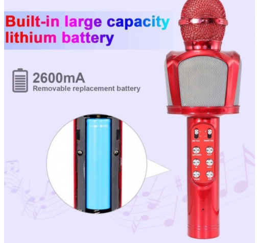 MIKROFON DO KARAOKE Z BLUETOOTH ZX-818 zdjęcie 6