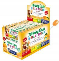 ZDROWY LIZAK MNIAM-MNIAM POMARAŃCZ BEZ CUKRU 40szt