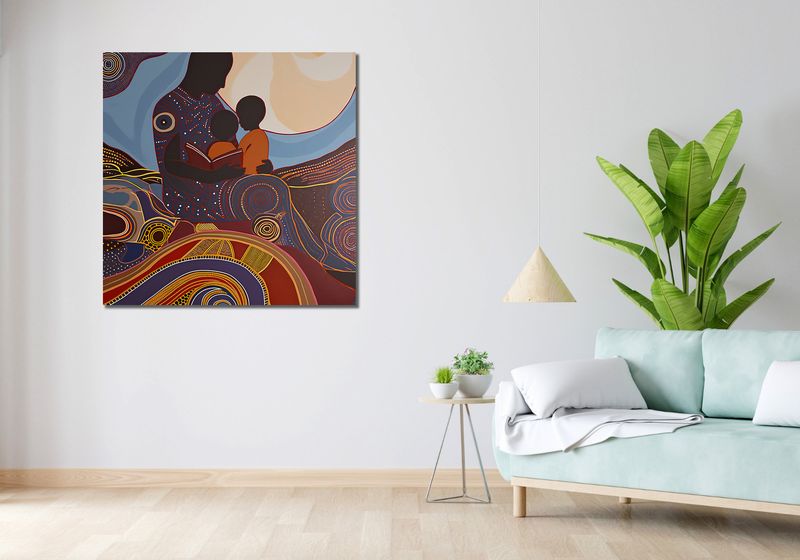 Obraz 100x100cm Opowieści Przodków zdjęcie 2