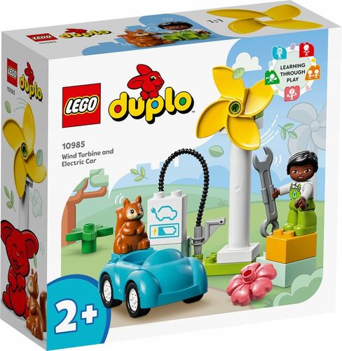 LEGO DUPLO 10985 Turbina wiatrowa i samochód dla dzieci 2+ prezent torba na Arena.pl