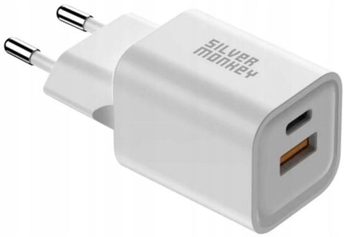 Ładowarka Silver Monkey GaN 35W USB-C PD, USB-A QC na Arena.pl