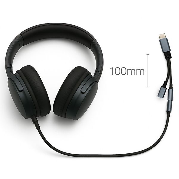 Qoltec Adapter USB-C do Jack 3.5mm PD 15W Audiophile zdjęcie 7