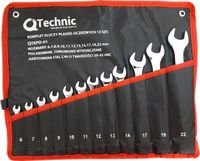 KLUCZE PŁASKIE OCZKOWE 6-22 ZESTAW KLUCZY PŁASKICH W POKROWCU KOMPLET