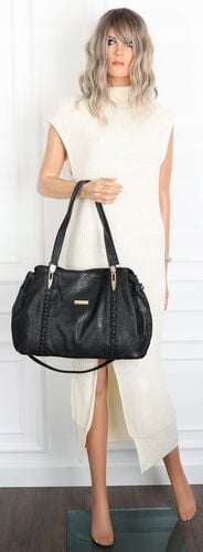 Torebka Damska Shopperkawłoska marka CHARRO Pojemna A4 Modna CH7719 Czarna na Arena.pl