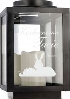 Personalizowany znicz nagrobny z grawerem dedykacją kapliczka na zamówienie