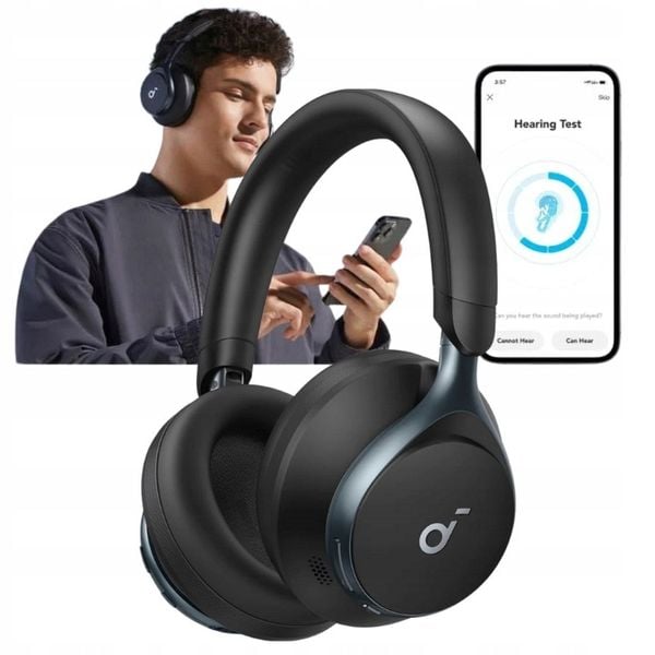 Słuchawki bezprzewodowe Soundcore Space One Czarne ANC LDAC Hi-Res zdjęcie 1