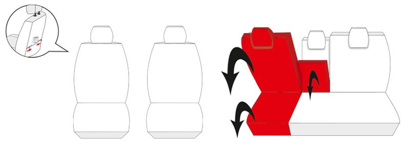 Toyota RAV4 III 2005-2012 Pokrowce dopasowane na miarę zdjęcie 6