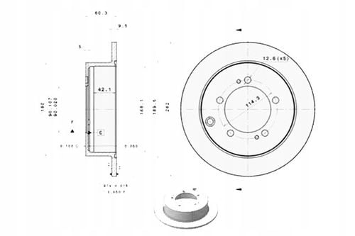 TARCZA HAM TYL 262X10 P BREMBO na Arena.pl