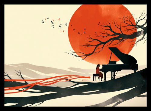 Plakat 35x25cm Pianistka na Arena.pl