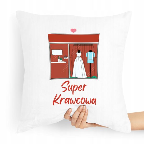 Poduszka Dla Krawcowej Krawca Super Krawcowa Z Nadrukiem Ze Zdjęciem zdjęcie 1