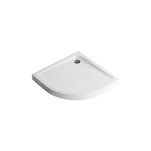 Sense Compact brodzik półokrągły 100x100 cm wysoki, biały połysk na Arena.pl