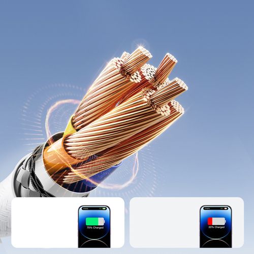 Kabel przewód USB-A - iPhone Lightning 3A 2m - biały na Arena.pl