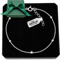 SREBRNA BRANSOLETKA DAMSKA celebrytka Z KULKAMI dla NIEJ SREBRO 925