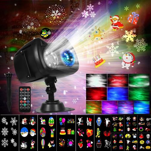 PROJEKTOR LASEROWY ŚWIĄTECZNY ZEWNĘTRZNY GWIAZD RGB PILOT 72 WZORÓW RZUTNIK na Arena.pl