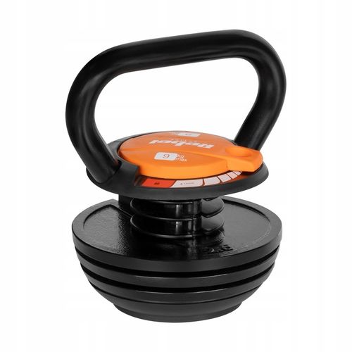 Kettlebell żeliwny automatyczny regulowany odważnik kula 9kg REBEL ACTIVE na Arena.pl