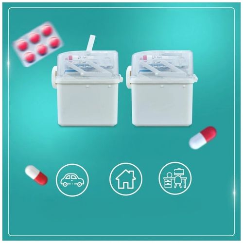 Organizer na leki skrzynka kuferek pojemnik tabletki zamykany na Arena.pl