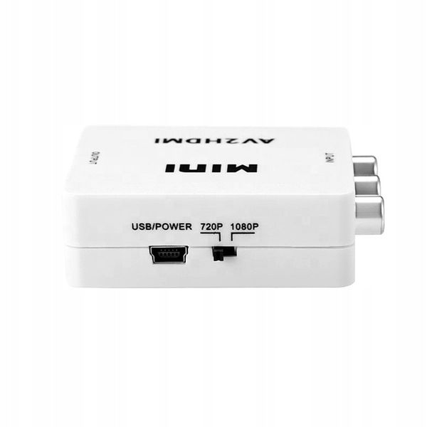 Adapter konwerter sygnału AV RCA CINCH do HDMI zdjęcie 7