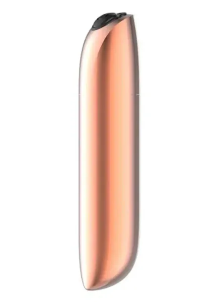 Stymulator-Rechargeable Powerful Bullet Vibrator USB 20 Functions - Gold zdjęcie 2