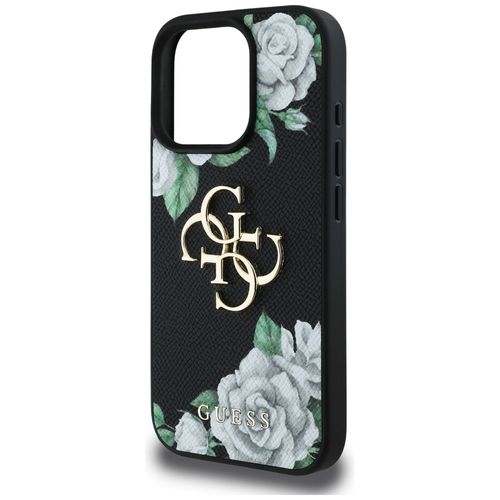 etui guess grained roses big 4g logo do  iphone 16 pro max czarny na Arena.pl
