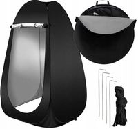 prysznic -przebieralnia - namiot czarny 23492