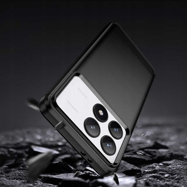 Spacecase Carbon Poco F6 Pro 5G Black zdjęcie 7