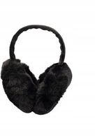 Mięciutkie pluszowe nauszniki rozmiar uniwersalny czarny MF337329