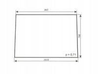 szyba przednia ciągnika URSUS C-360 kabina w ramkach z rury kwadratowej