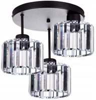 Szklana Lampa Wisząca Sufitowa Żyrandol Plafon LED