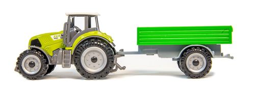Traktor z przyczepą zielony na Arena.pl