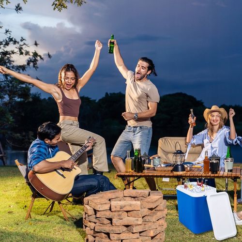 CHŁODZIARKA LODÓWKA 18L od KAMAI: NIEBIESKA, WZMOCNIONA RĄCZKA, made in EU na Arena.pl