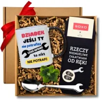 ZESTAW PREZENTOWY DZIADEK ZŁOTA RĄCZKA prezent dla dziadka na dzień dziadka