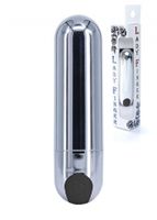 Wibrator Strong Bullet Vibrator Silver/Black USB 10 Function