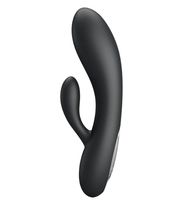 Czarny poręczny wibrator króliczek