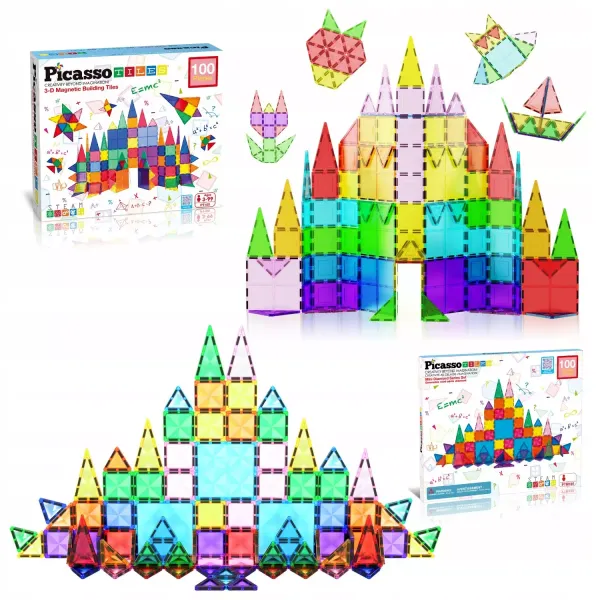 Klocki Magnetyczne, 100 Elementów zdjęcie 1