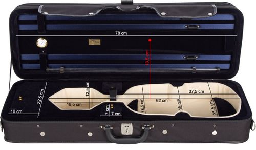 Futerał skrzypcowy skrzypce City 4/4 M-case Granatowy na Arena.pl