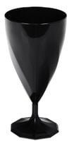 Kieliszki plastikowe do wina czarne, 150 ml 6 szt.