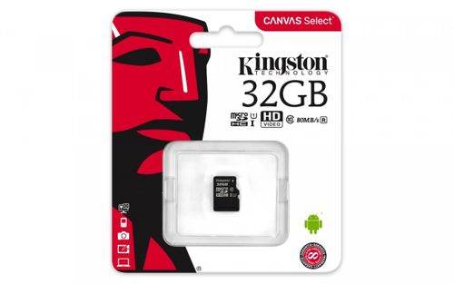 Kingston microSD  32GB Canvas Select 80/10MB/s na Arena.pl