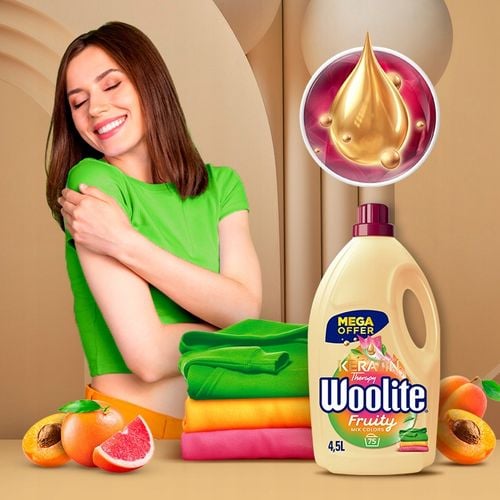 woolite fruity do kolorów z keratyną 4,5l/75 prań na Arena.pl