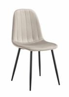 Krzesło welurowe tapicerowane nowoczesne do jadalni salonu Monica2 taupe