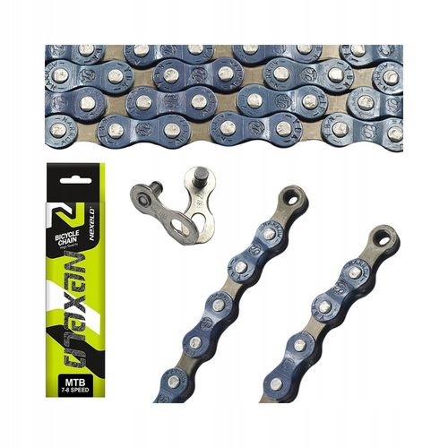 ŁAŃCUCH ROWEROWY 116 OGNIW MTB NEXELO 6 7 RZĘDOWY SPINKA DO ROWERU NOWY na Arena.pl