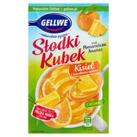 Gellwe  Kisiel z kawałkami owoców smak pomarańcza ananas 28 g