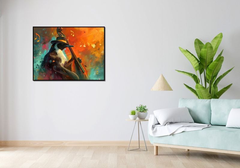 Plakat 100x75cm Pingwinia Nuta zdjęcie 4