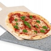 WULKANICZNY KAMIEŃ DO PIZZY Z ETNY 38X32CM+SZUFLA