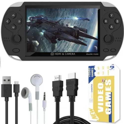 MINI konsola przenośna do gier RETRO x7 POLSKIE MENU 1000 GIER + KABEL na Arena.pl