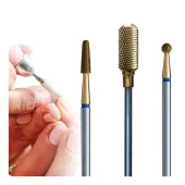 IQ Nails Pakiet Frezów Gold Manicure 3szt