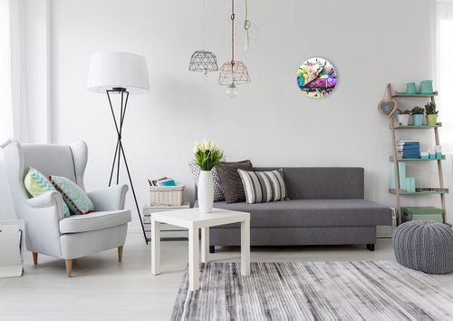 Zegar Ścienny - Ryby Pastele  - 30X30 Cm - C3Ar30X30-4096 na Arena.pl