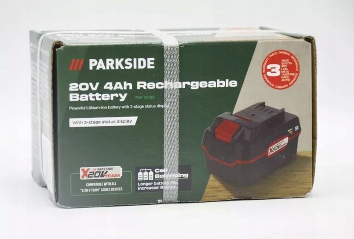 Akumulator Li-Ion Parkside 20 V 4 Ah zdjęcie 1