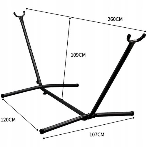 HAMAK BOHO XXL ze STELAŻEM stelaż do hamaka DWUOSOBOWY +wszystkie akcesoria na Arena.pl