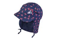 Tutu czapka legionistka z osłoną karku granat podwijany tył UV +30 50-52